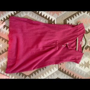 Hot pink Wool Matta dress